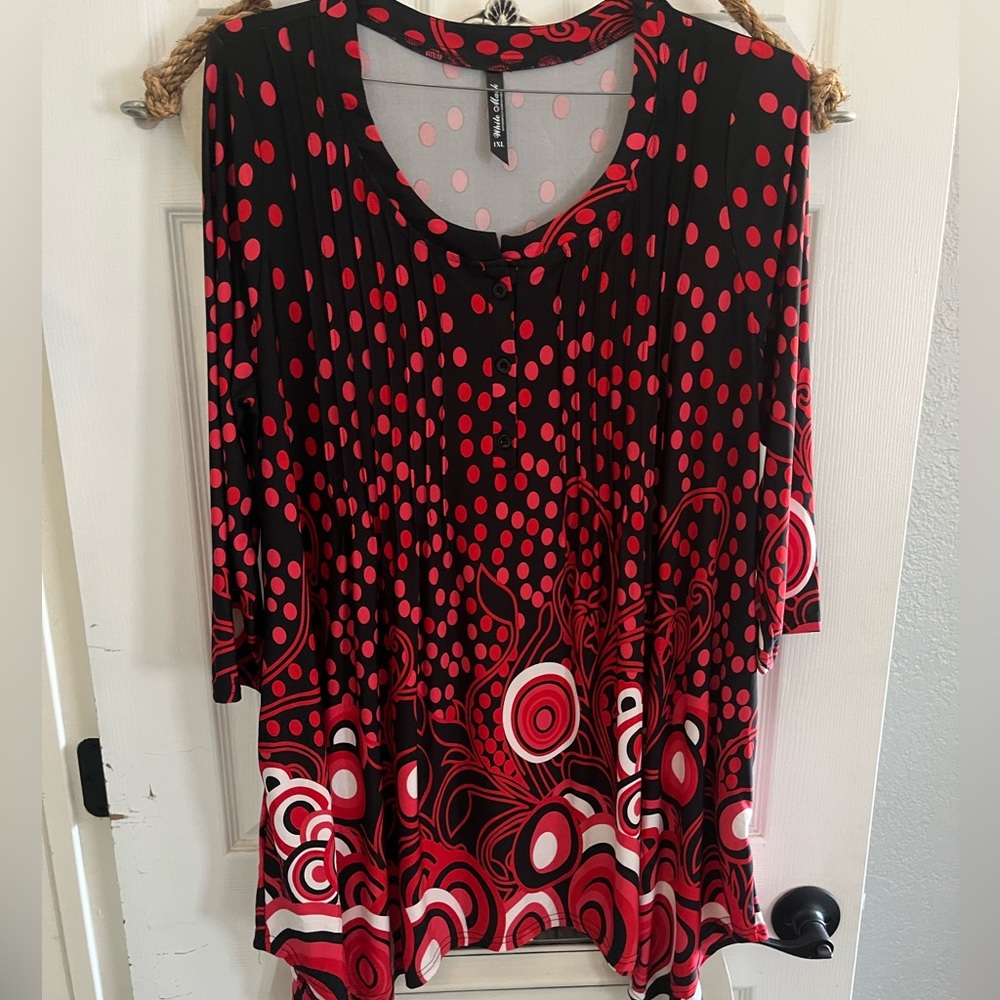 Black and Red Blouse